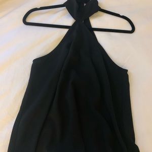 Do + Be Black High Neck Swing Tank